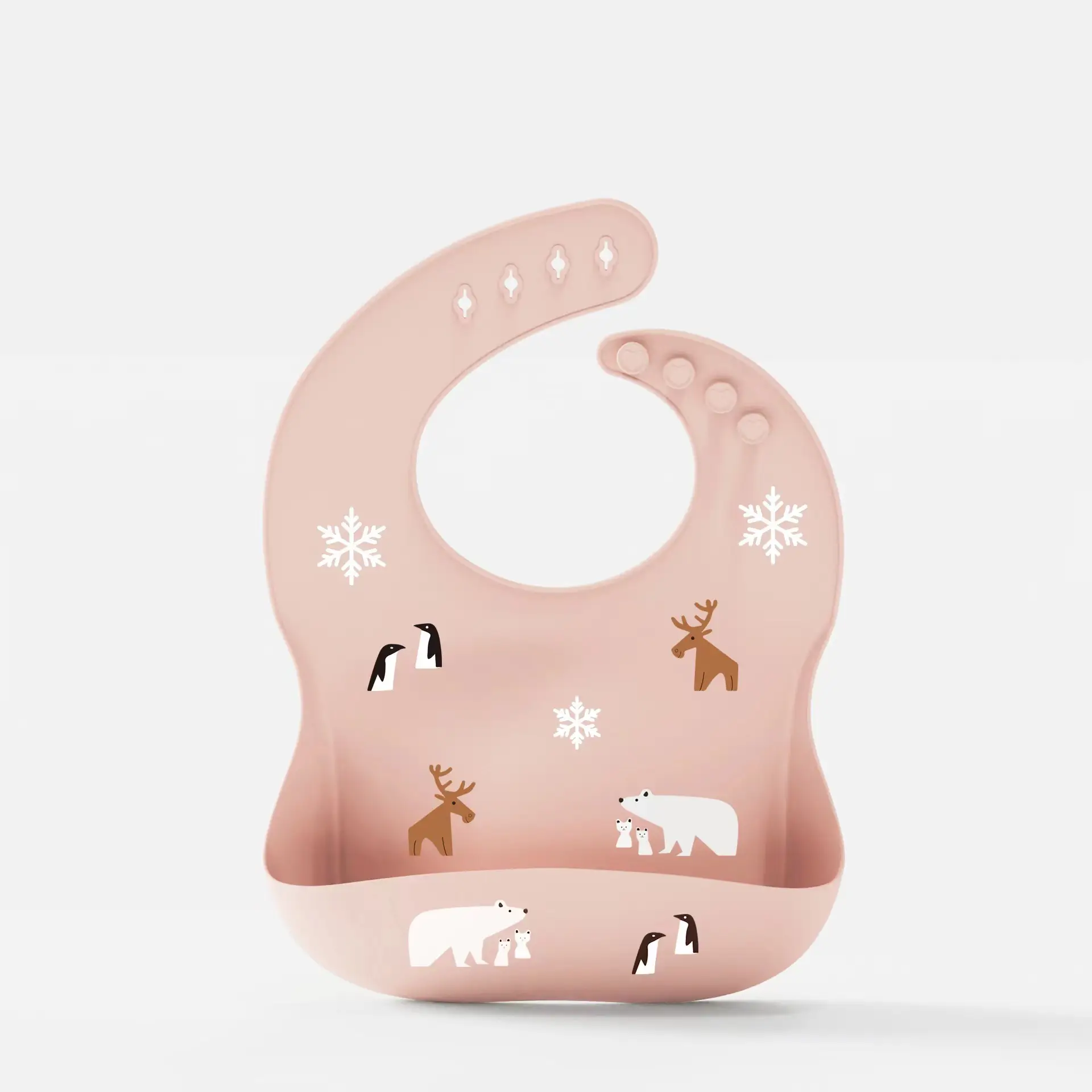 3D Silicone Baby Bib with Pocket & Waterproof Design
