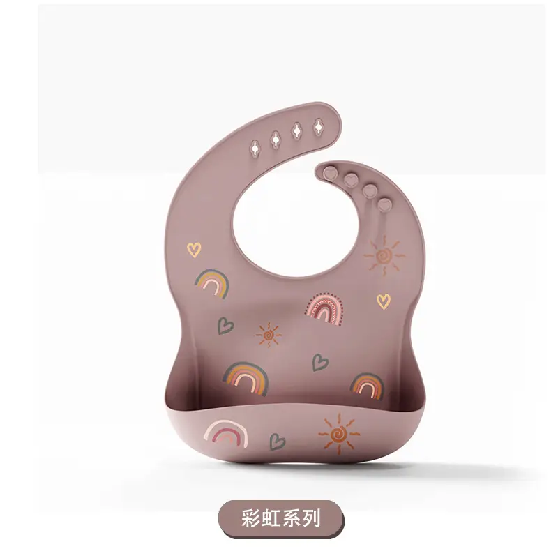 3D Silicone Baby Bib with Pocket & Waterproof Design