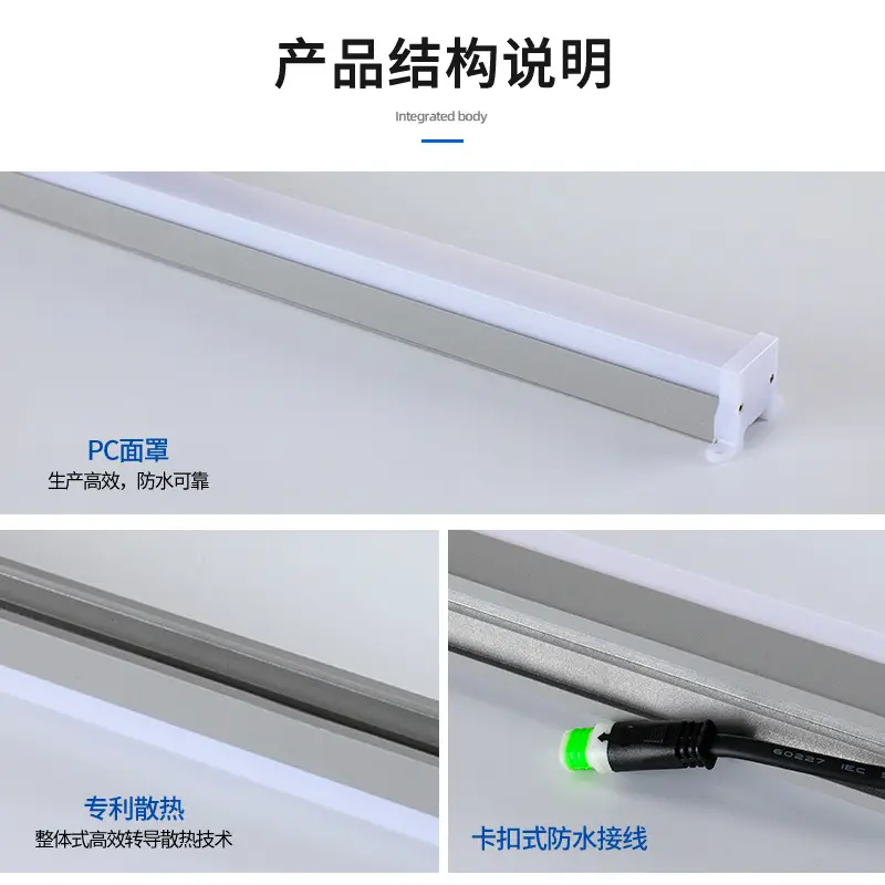 Outdoor LED Line Lamp Waterproof DMX512 Hotel Body Lighting
