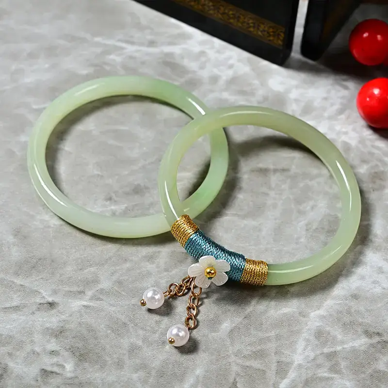 Black Handmade Jingle Bracelet for Girls - Image 10