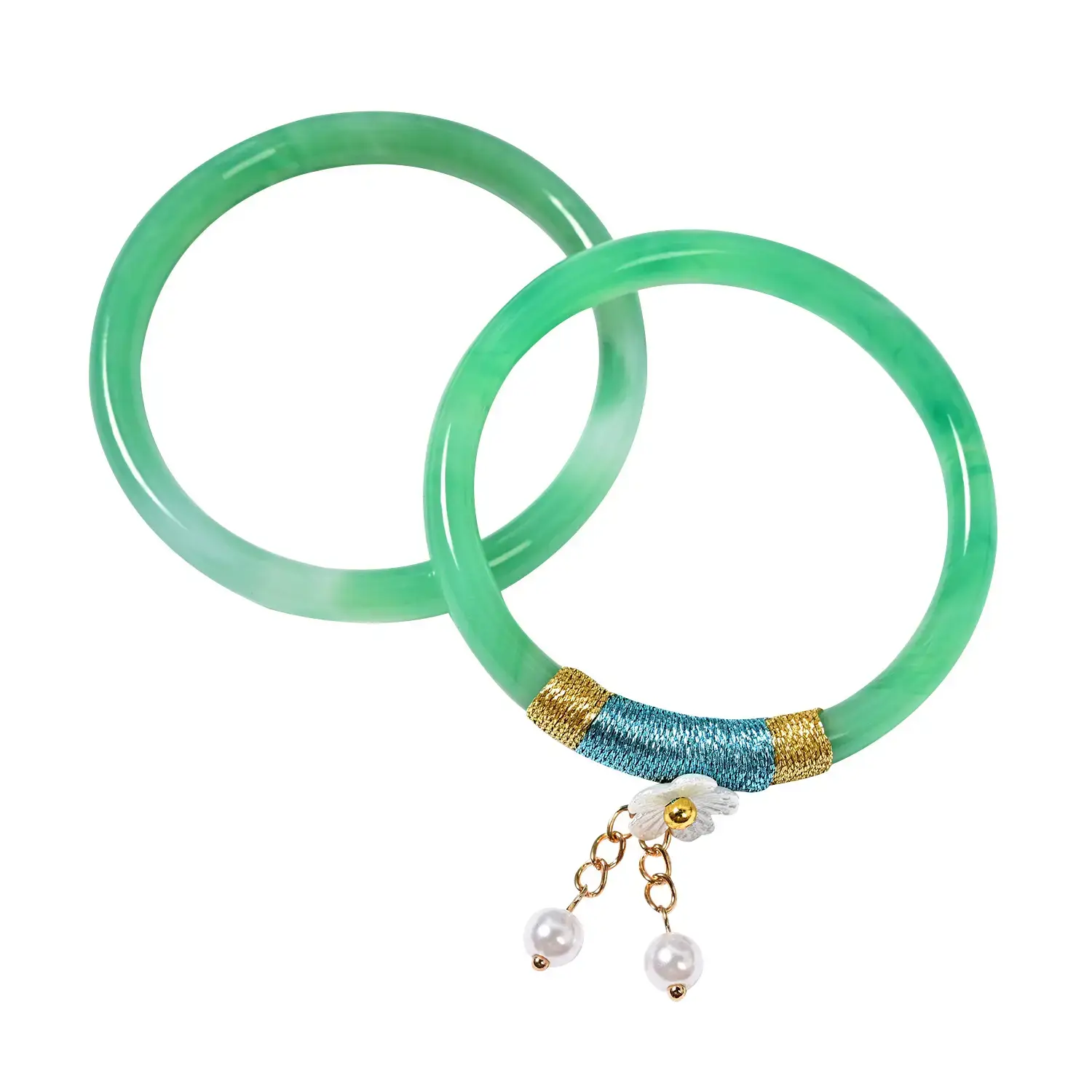 Black Handmade Jingle Bracelet for Girls - Image 11