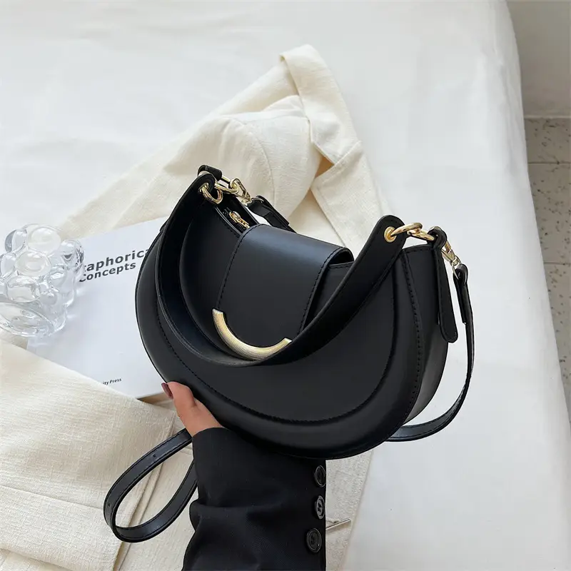Korean Style Brown Leather Handbag for Women - Image 8