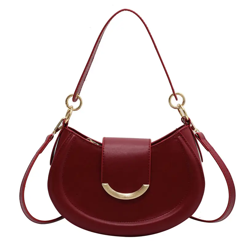 Korean Style Brown Leather Handbag for Women - Image 10