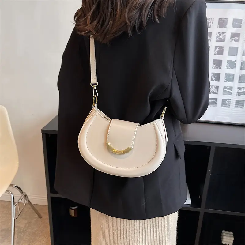 Korean Style Brown Leather Handbag for Women - Image 4