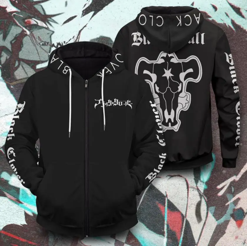 Black 3D Printed Hooded Sweatpants Set for Men - Image 6