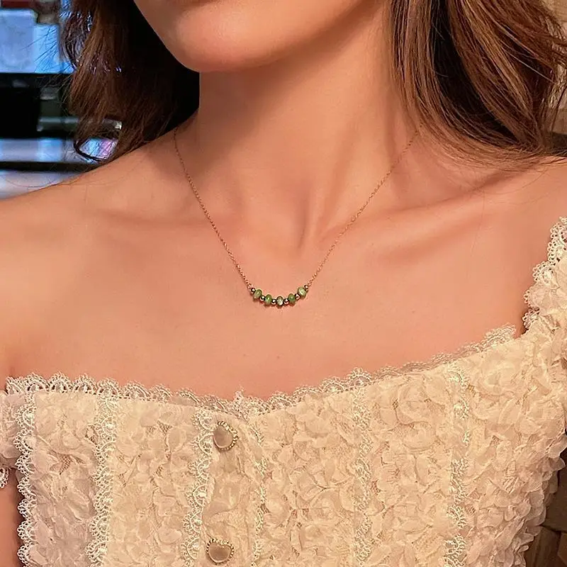 Green Shell Beaded Necklace for Women — feature 10