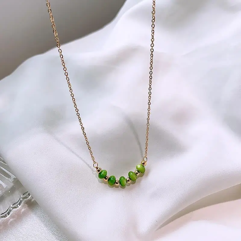 Green Shell Beaded Necklace for Women — feature 20