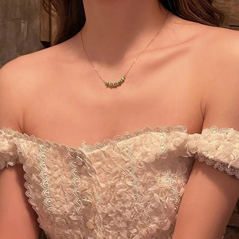 Green Shell Beaded Necklace for Women — feature 22