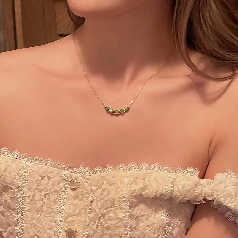 Green Shell Beaded Necklace for Women — feature 26
