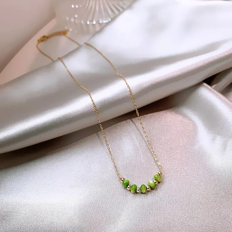 Green Shell Beaded Necklace for Women — feature 3