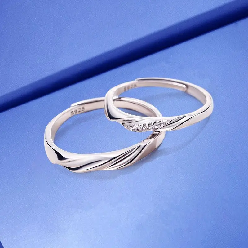 Love Frequency Couple's Ring for Men Women A Pair - Image 2