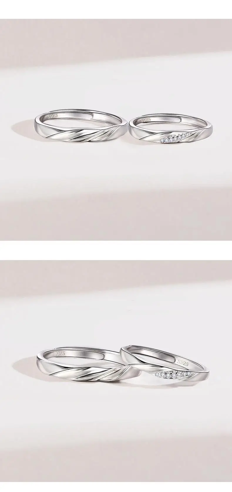 Love Frequency Couple's Ring for Men Women A Pair — feature 6