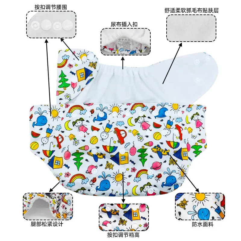 3-6Yr Waterproof Adjustable Diaper Cloth - Image 8