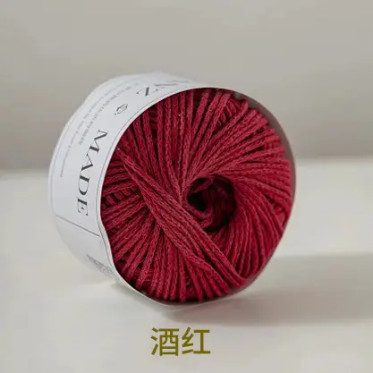 Hollow Cotton 2mm in stock Little Red Book with Round Strand Yarn Braided Bag Rope Hook Bag Handmade DIY Yarn
