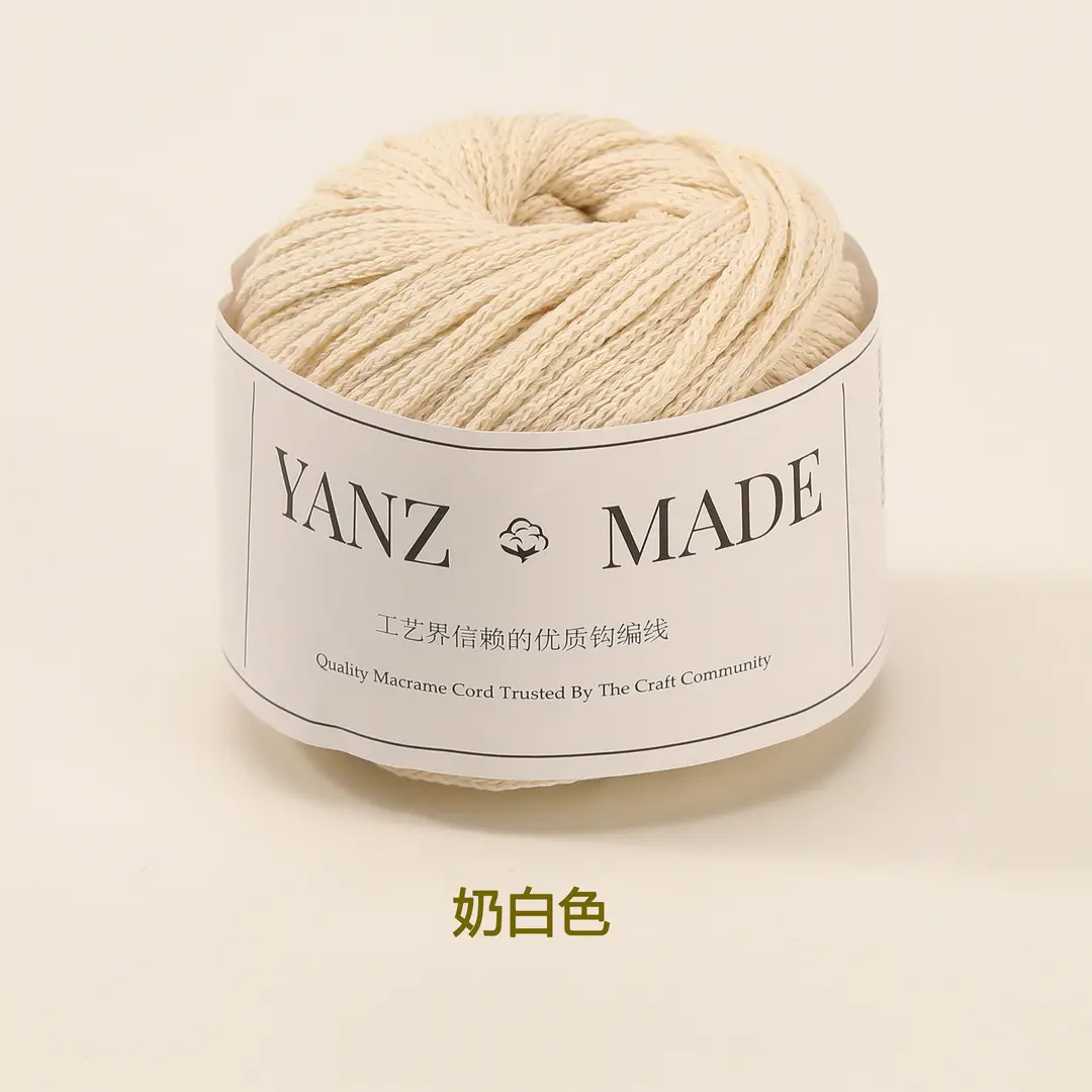Hollow Cotton 2mm in stock Little Red Book with Round Strand Yarn Braided Bag Rope Hook Bag Handmade DIY Yarn