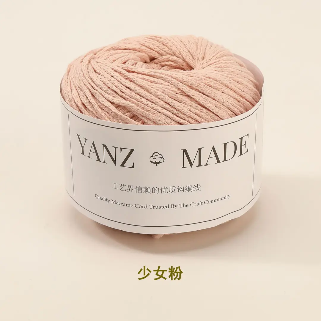 Hollow Cotton 2mm in stock Little Red Book with Round Strand Yarn Braided Bag Rope Hook Bag Handmade DIY Yarn