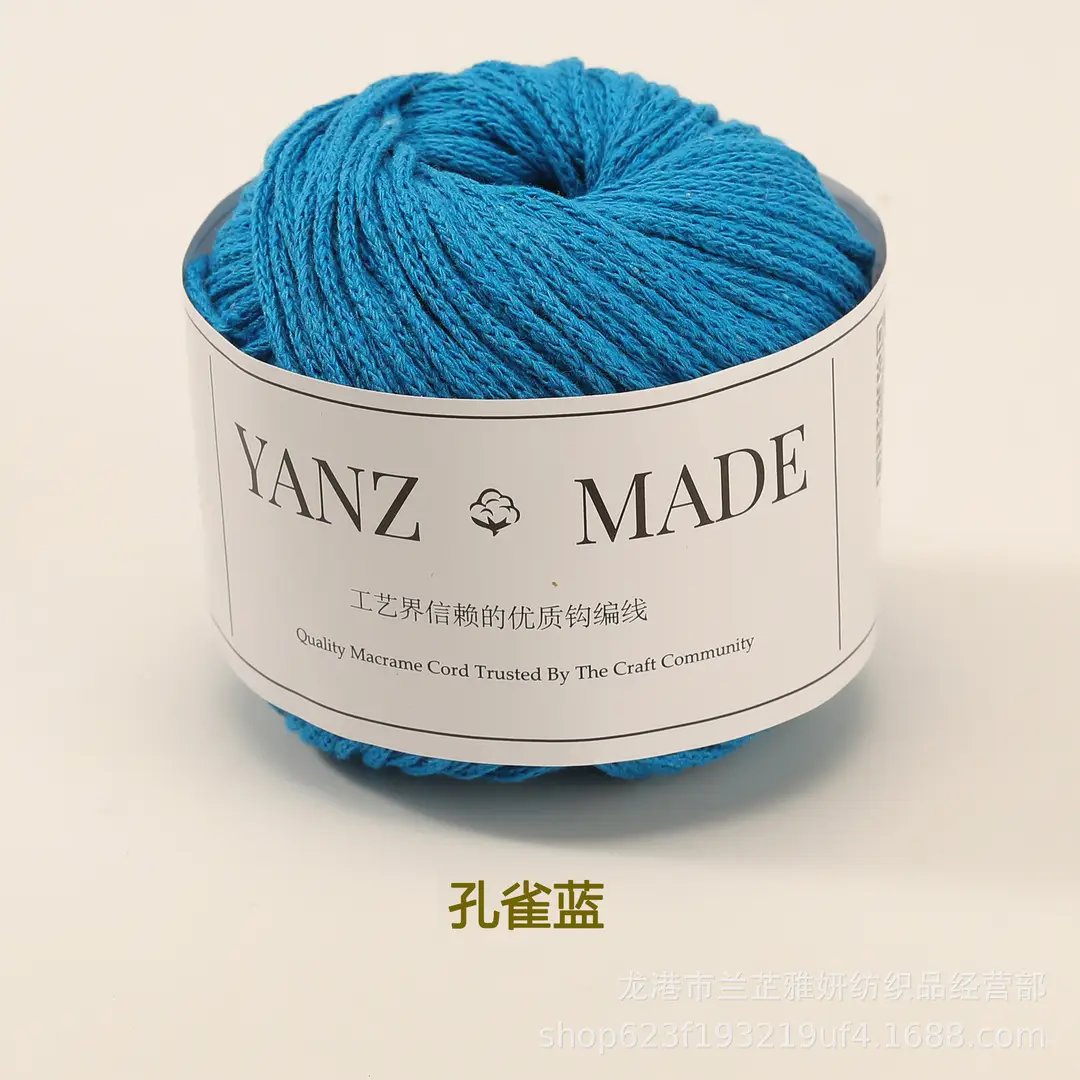 Hollow Cotton 2mm in stock Little Red Book with Round Strand Yarn Braided Bag Rope Hook Bag Handmade DIY Yarn