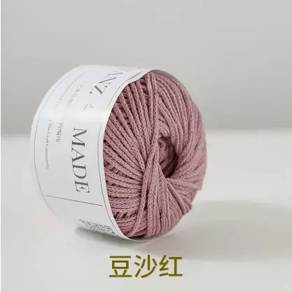 Hollow Cotton 2mm in stock Little Red Book with Round Strand Yarn Braided Bag Rope Hook Bag Handmade DIY Yarn