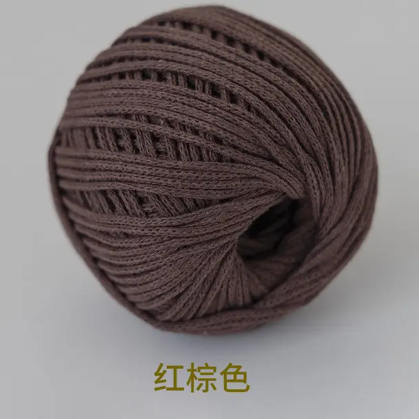 Hollow Cotton 2mm in stock Little Red Book with Round Strand Yarn Braided Bag Rope Hook Bag Handmade DIY Yarn