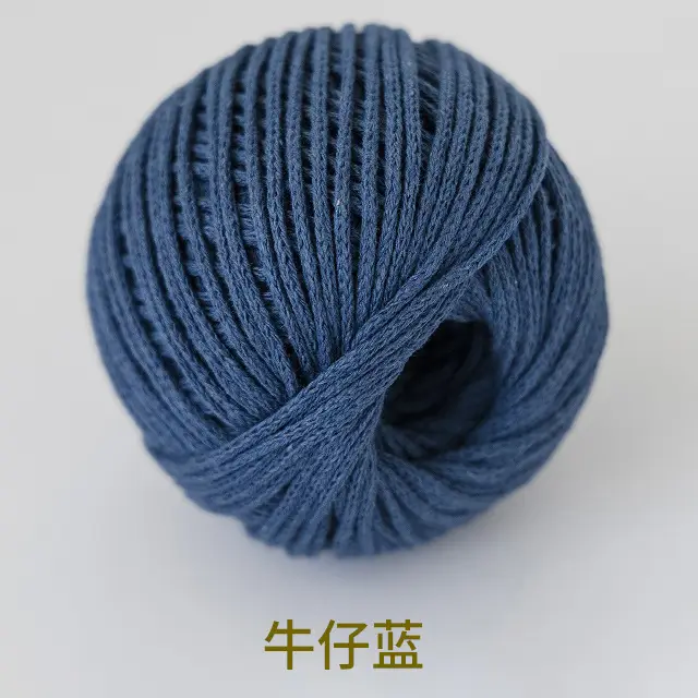 Hollow Cotton 2mm in stock Little Red Book with Round Strand Yarn Braided Bag Rope Hook Bag Handmade DIY Yarn