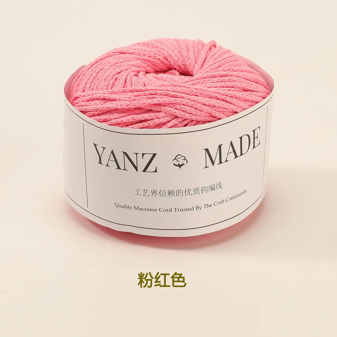 Hollow Cotton 2mm in stock Little Red Book with Round Strand Yarn Braided Bag Rope Hook Bag Handmade DIY Yarn