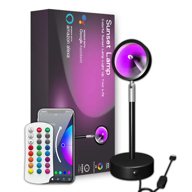 Cross-Border Sunset Lamp with Remote Control - Image 6