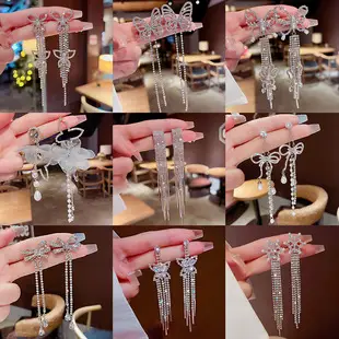 925 Silver Earrings for Women with Bow Tassel Design — feature 3