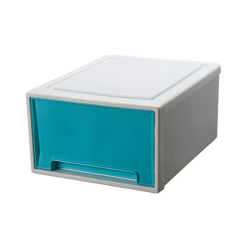 Stackable White Storage Box for Wardrobe & Home Use
