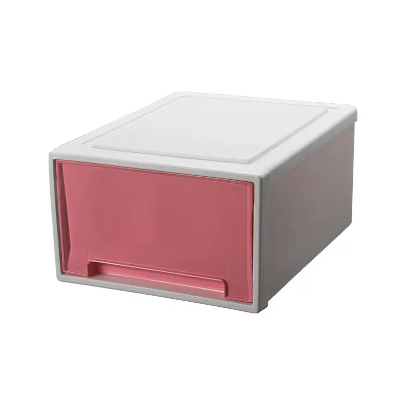 Stackable White Storage Box for Wardrobe & Home Use