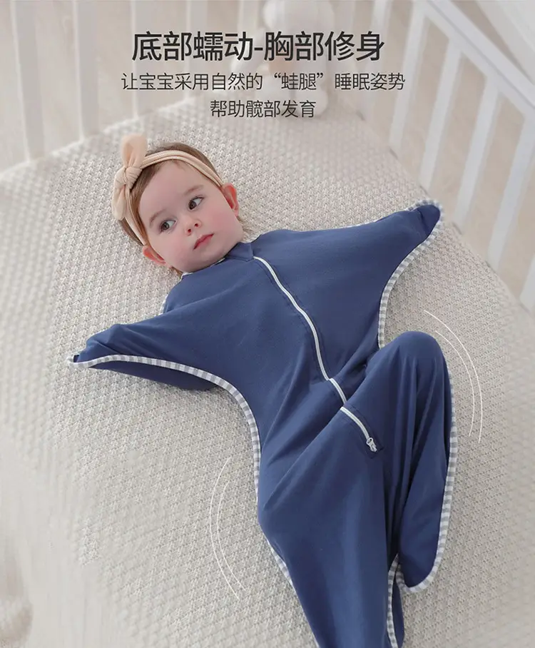 Baby Cotton Swaddle Towel Light Blue 0-9M — feature 5