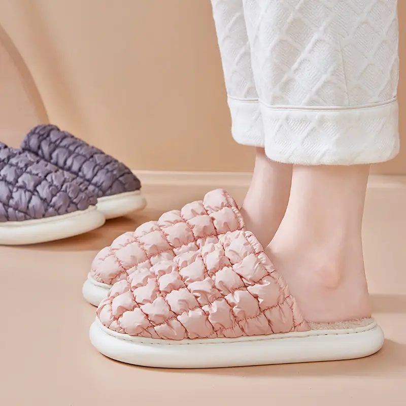 2023 Cotton Velvet Slippers Women Warm Winter Home - Image 8