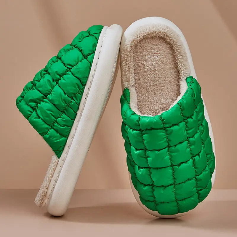 2023 Cotton Velvet Slippers Women Warm Winter Home - Image 4