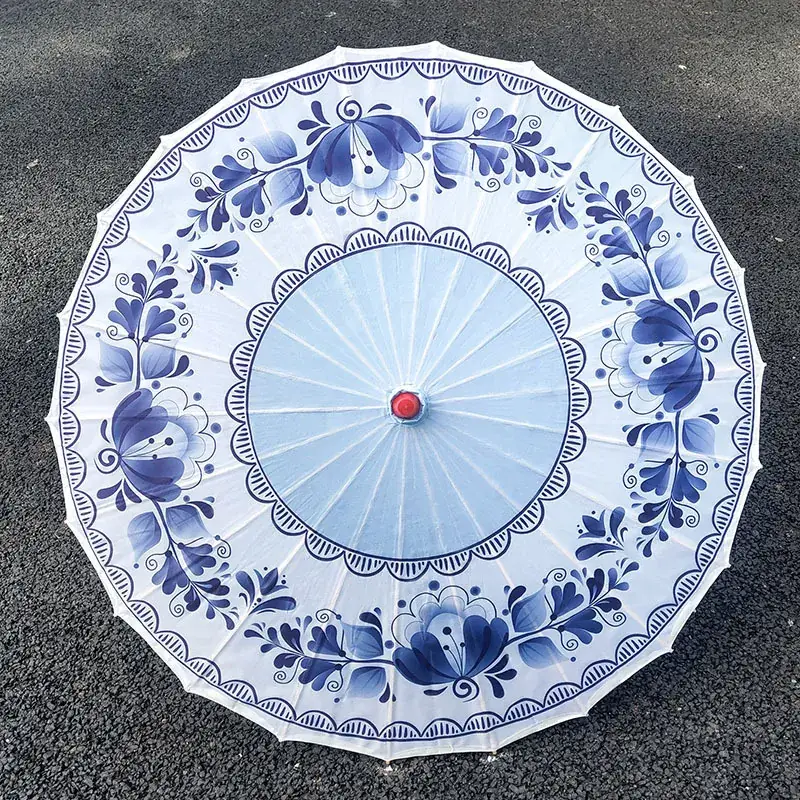 Blue and White Classical Ceiling Dance Hanfu Cheongsam - Image 5