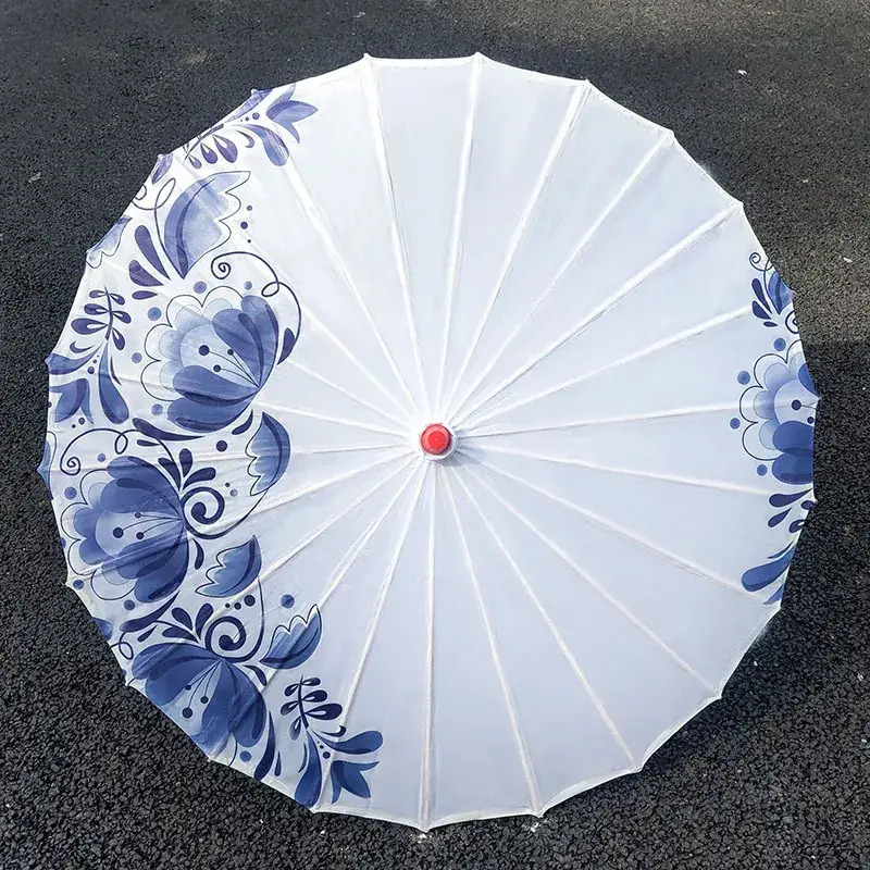Blue and White Classical Ceiling Dance Hanfu Cheongsam - Image 11