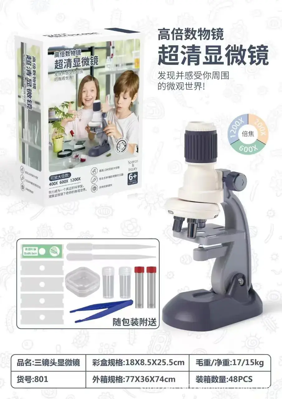 Children's Microscope 1200x Scientific Education Set