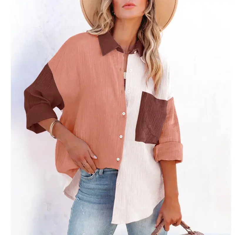 2022 Women's Cross-Border Cardigan Long Sleeve Shirt - Image 3