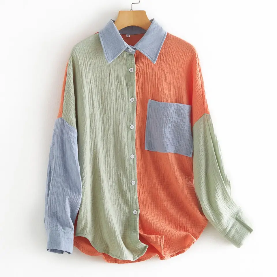 2022 Women's Cross-Border Cardigan Long Sleeve Shirt - Image 6