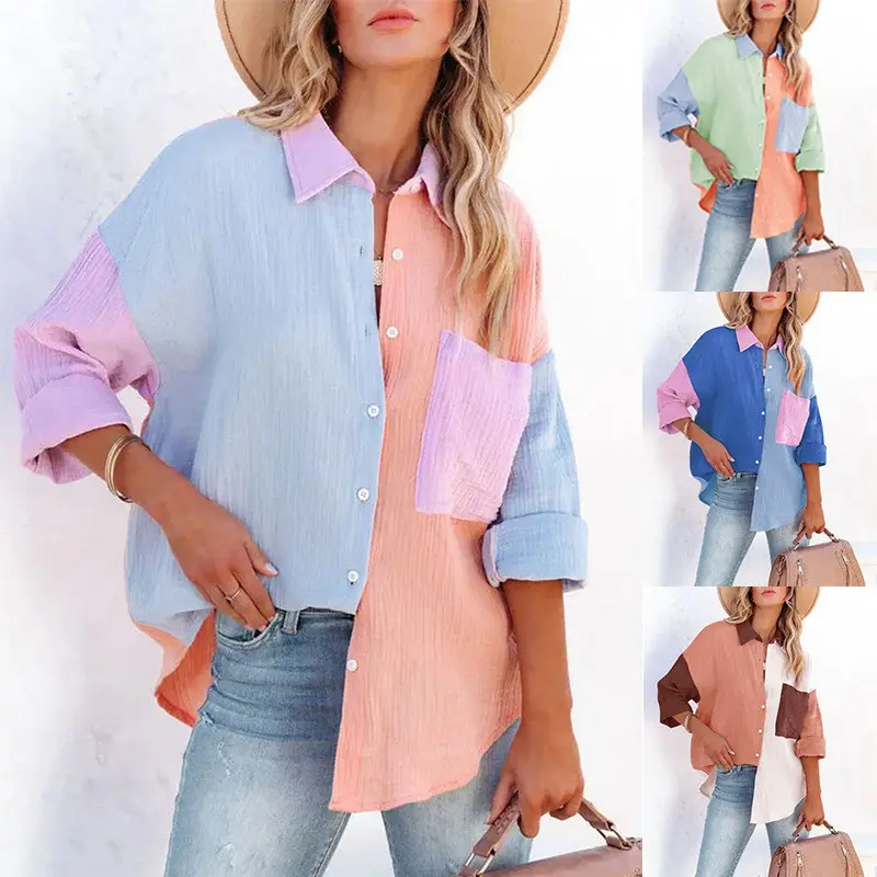 2022 Women's Cross-Border Cardigan Long Sleeve Shirt — feature 10