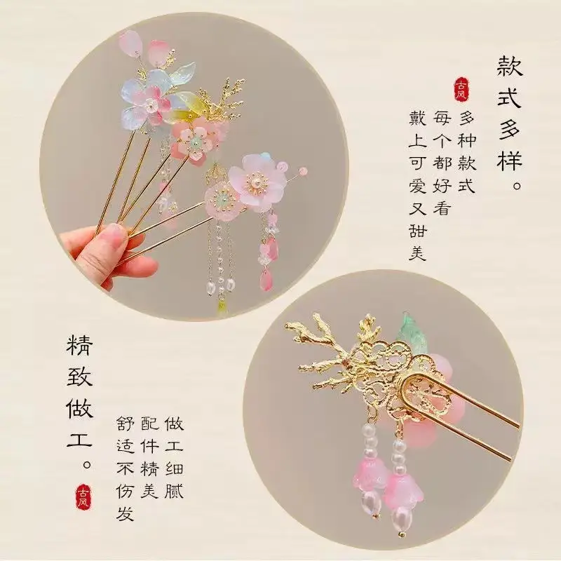 Fairy Butterfly Hairpin with Blue Stone Chain - Image 54
