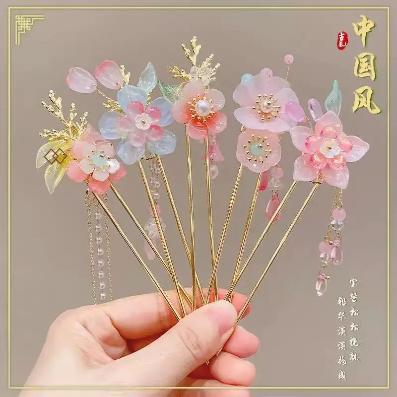 Fairy Butterfly Hairpin with Blue Stone Chain — feature 16