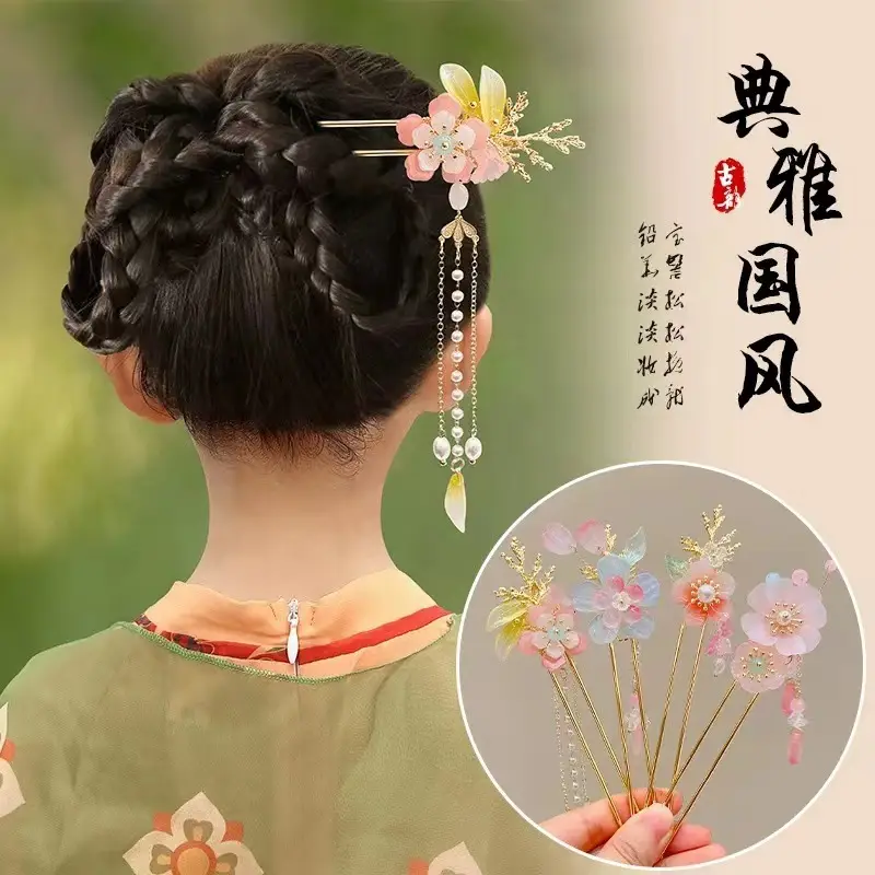 Fairy Butterfly Hairpin with Blue Stone Chain — feature 6