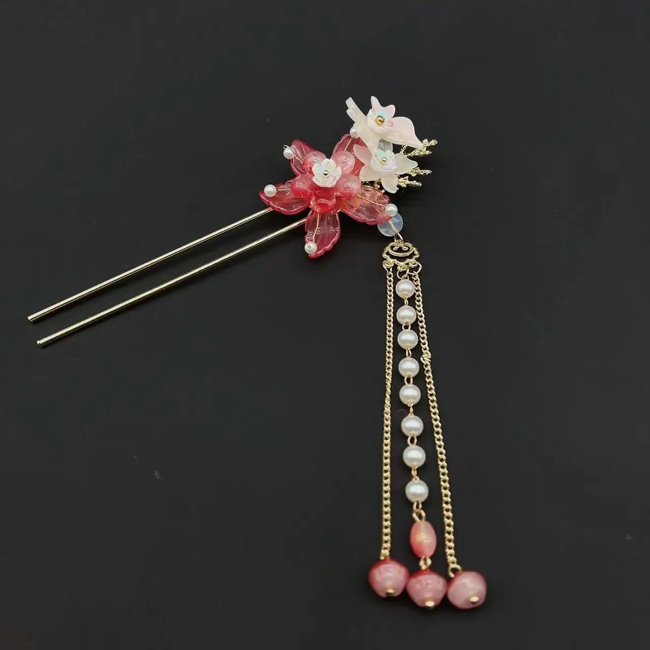 Fairy Butterfly Hairpin with Blue Stone Chain - Image 10