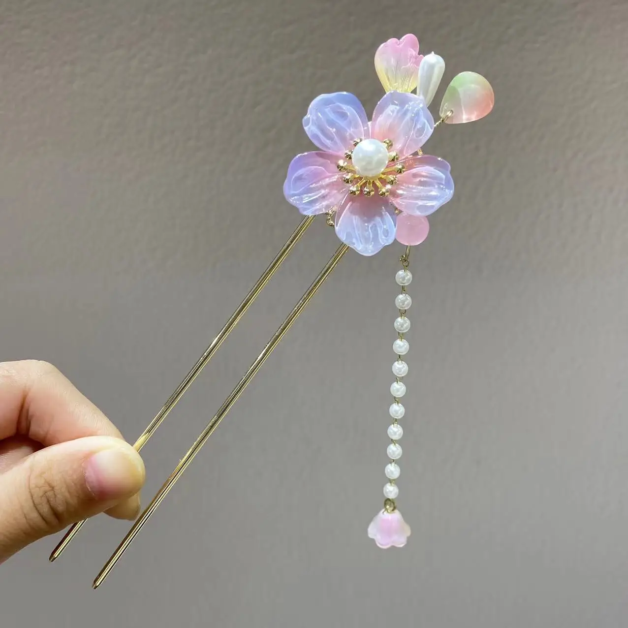Fairy Butterfly Hairpin with Blue Stone Chain - Image 22