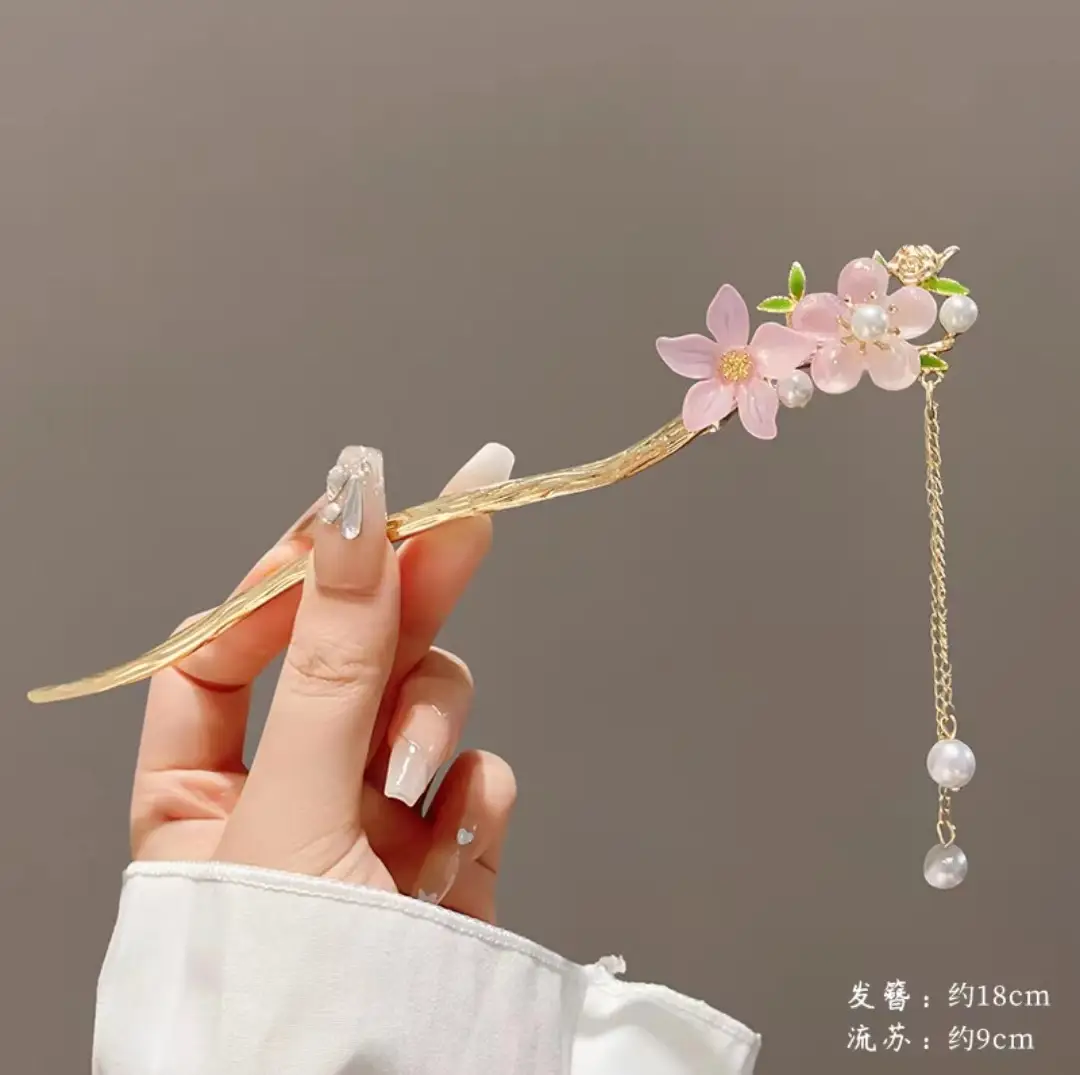 Fairy Butterfly Hairpin with Blue Stone Chain - Image 25
