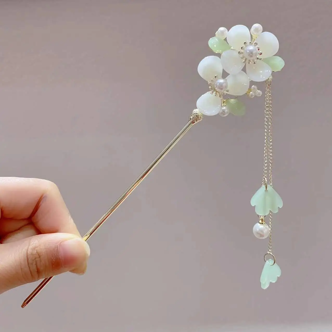 Fairy Butterfly Hairpin with Blue Stone Chain - Image 28