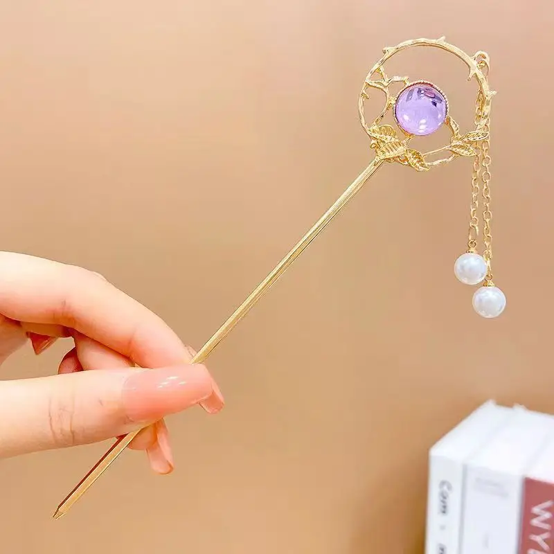 Fairy Butterfly Hairpin with Blue Stone Chain - Image 41