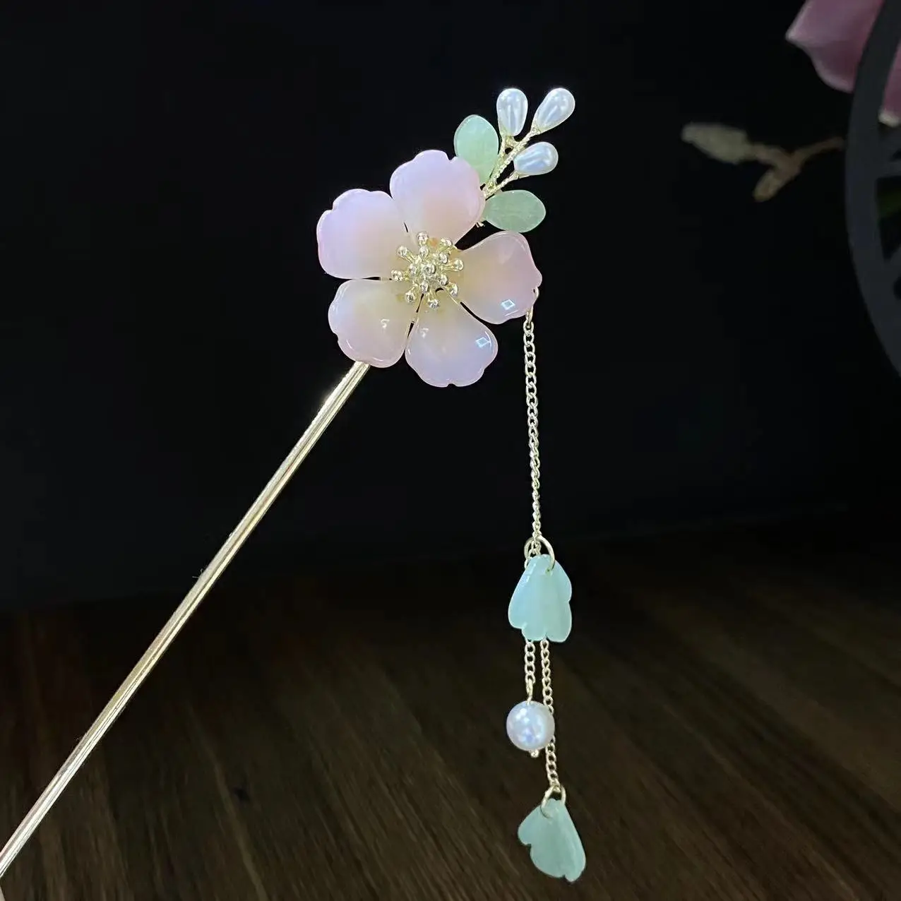 Fairy Butterfly Hairpin with Blue Stone Chain - Image 44