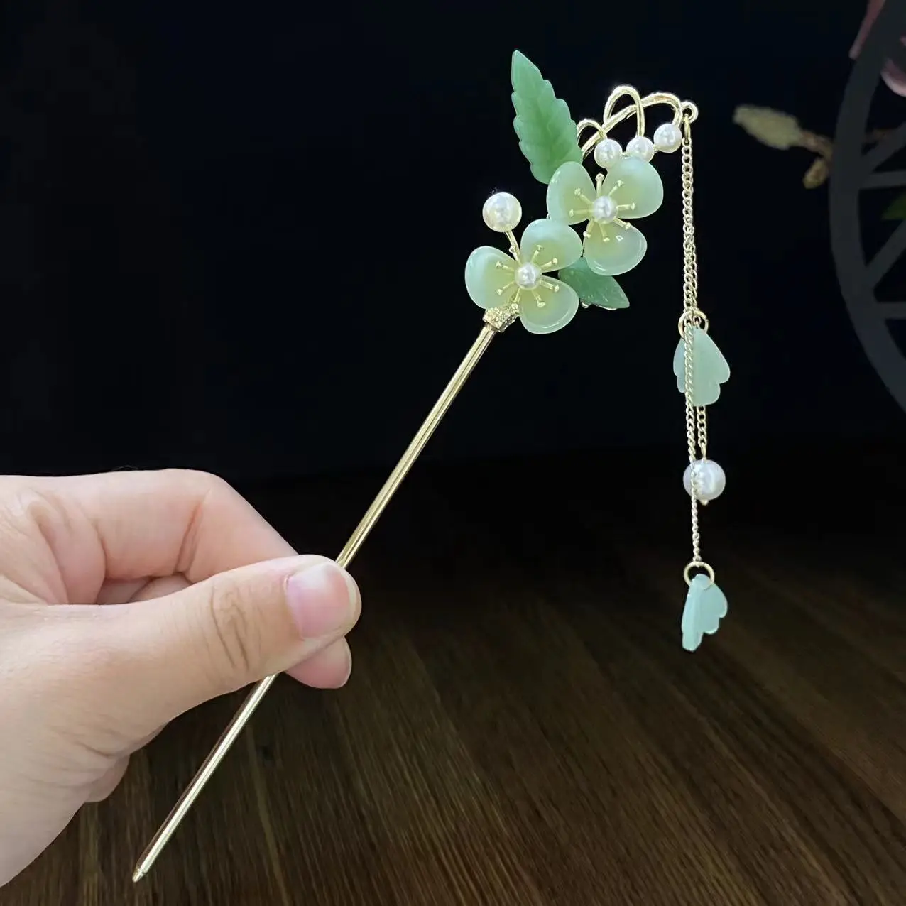 Fairy Butterfly Hairpin with Blue Stone Chain - Image 47
