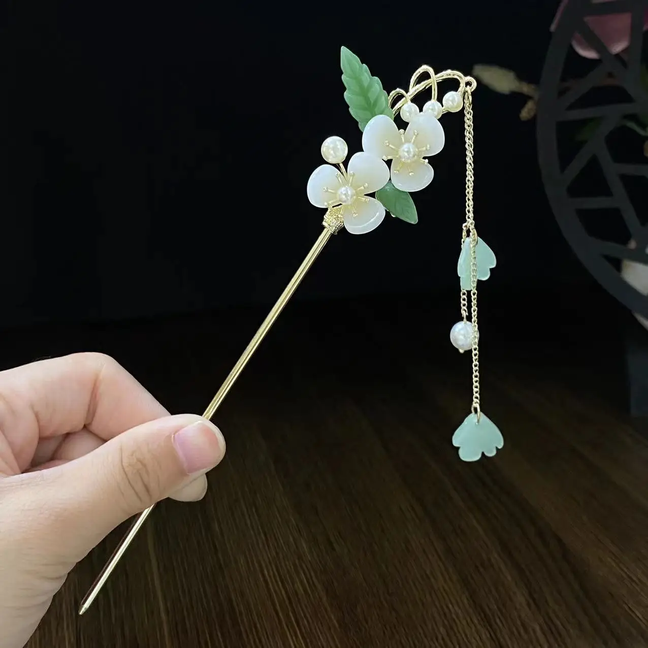 Fairy Butterfly Hairpin with Blue Stone Chain - Image 48