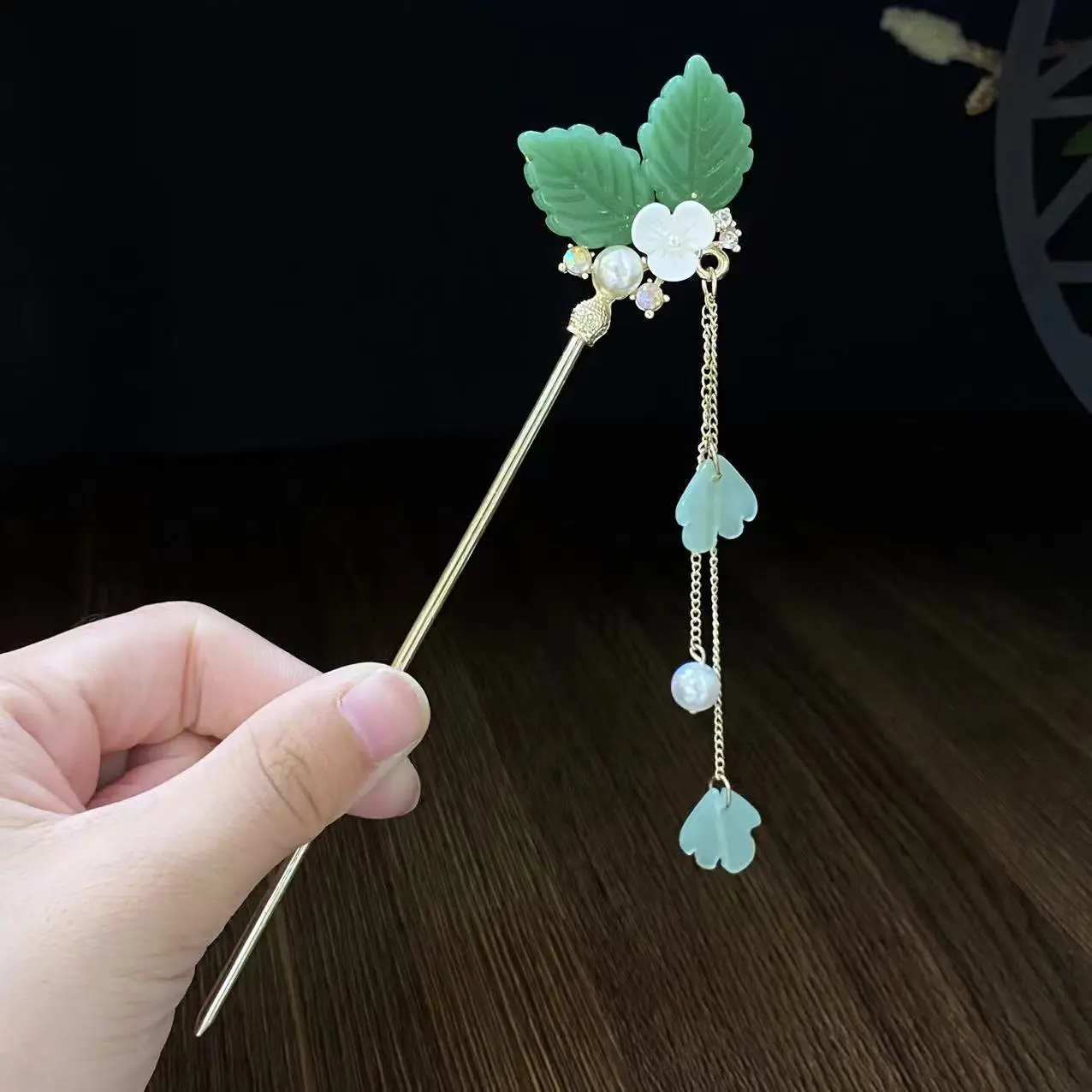 Fairy Butterfly Hairpin with Blue Stone Chain - Image 49